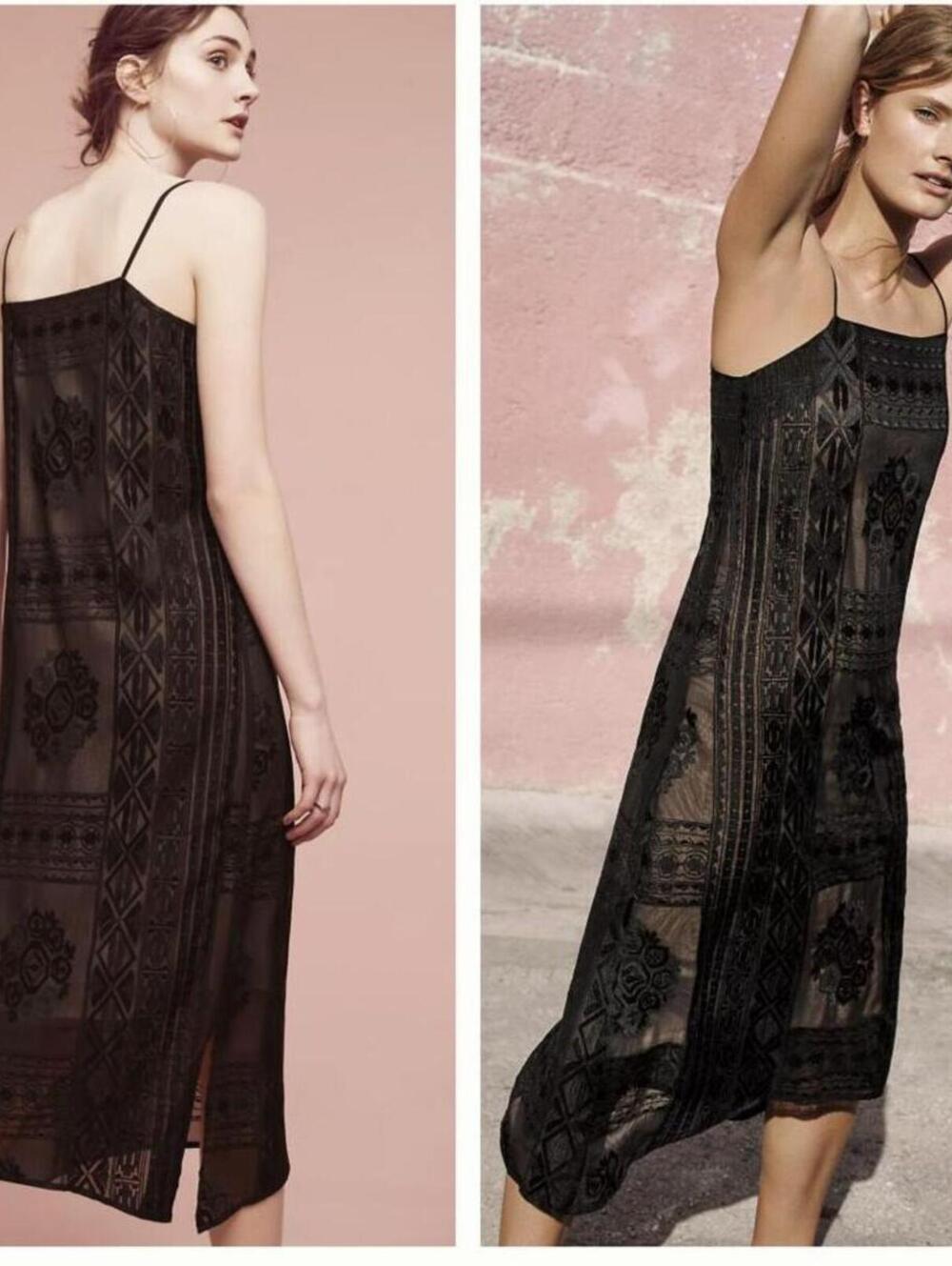 Floreat Embroidered Luna Slip‎ Dress | Anthropologie Size XS
